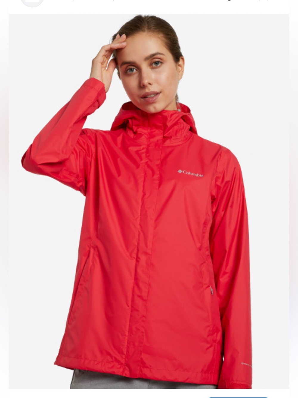 Columbia Red Waterproof Jacket Arcadia, size S